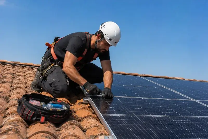 Maintenance et monitoring de panneaux solaires à Villalier